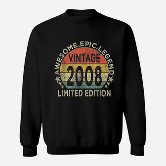 Vintage 2008 13 Year Old 13Th Birthday Sweatshirt | Crazezy CA