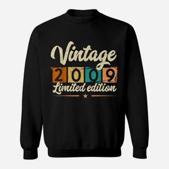 Vintage 2009 Funny 13 Years Old Boys And Girls 13Th Birthday Sweatshirt | Crazezy AU