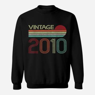 Vintage 2010 Funny 12 Years Old Boys And Girls 12Th Birthday Sweatshirt | Crazezy