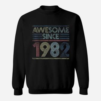 Vintage 39Th Birthday Awesome Since 1982 Sweatshirt | Crazezy CA