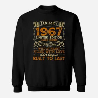 Vintage 54Th Birthday January 1967 Shirt 54 Years Old Gift Sweatshirt | Crazezy AU