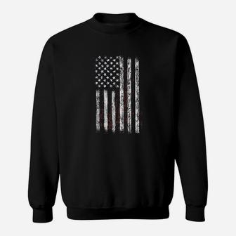 Vintage American Flag Men Usa Flag Sweatshirt | Crazezy