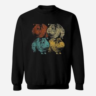 Vintage Animal Gifts Retro Guinea Pig Sweatshirt | Crazezy UK