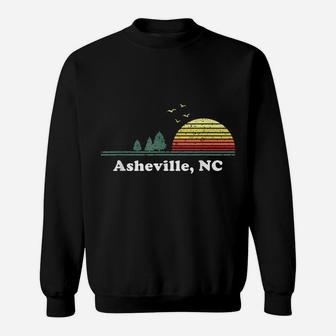 Vintage Asheville, North Carolina Home Native Art Design Sweatshirt | Crazezy