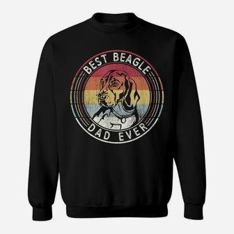 Vintage Best Beagle Dad Ever Father's Day Mens Sweatshirt | Crazezy