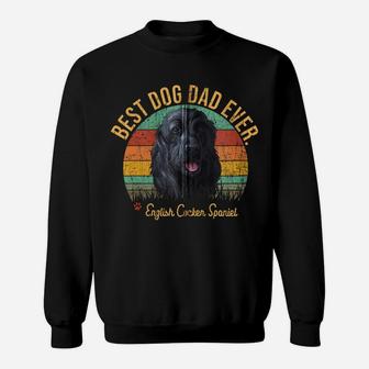 Vintage Best English Cocker Spaniel Dad Gift For Dog Lover Zip Hoodie Sweatshirt | Crazezy