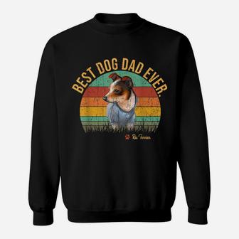 Vintage Best Rat Terrier Dad Ever Father's Day Gift For Dog Sweatshirt | Crazezy CA