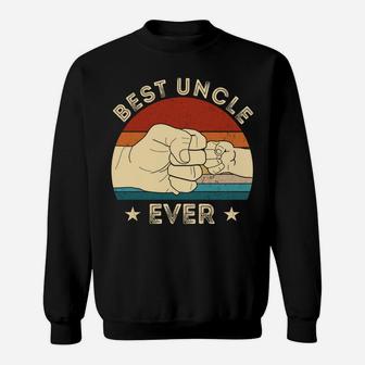 Vintage Best Uncle Ever Fist Bump Funny Uncle Christmas Gift Sweatshirt Sweatshirt | Crazezy DE