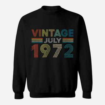 Vintage Born In July 1972 Man Myth Legend 48 Years Old Sweatshirt | Crazezy AU