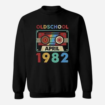 Vintage Cassette Oldschool April 1982 39Th Birthday Sweatshirt | Crazezy
