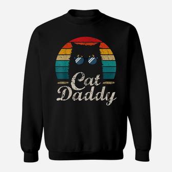 Vintage Cat Daddy Vintage 80S Style Cat Sunglasses Mens Gift Sweatshirt | Crazezy AU