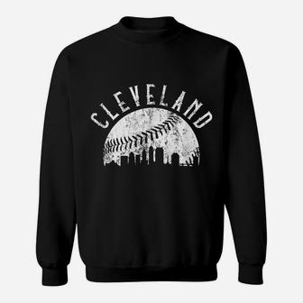 Vintage Cleveland Retro Baseball Throwback Sweatshirt | Crazezy CA