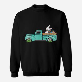 Vintage Easter Truck Bunny Eggs Hunting Autism Awareness Tee Sweatshirt | Crazezy CA