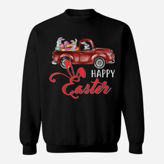 Vintage Easter Truck Bunny Eggs Truck Egg Hunting Sweatshirt | Crazezy CA