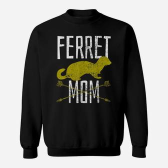 Vintage Ferret Mom Mother Mothers Day Pet Gift Sweatshirt | Crazezy UK