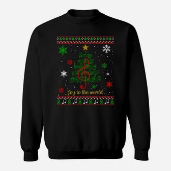 Vintage Gift Choir Musician Tree Ugly Christmas Sweater Sweatshirt Sweatshirt | Crazezy UK