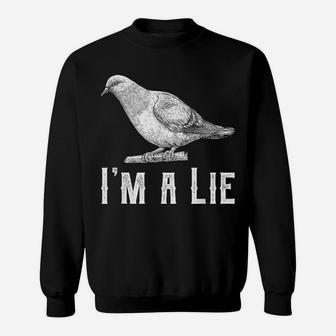 Vintage I Am A Lie Bird Aren't Real Spies Awesome Cute Gift Sweatshirt | Crazezy