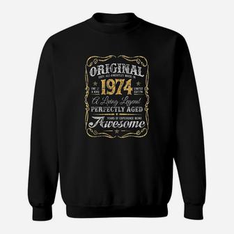 Vintage Legends Made In 1974 Original 47Th Birthday Sweatshirt | Crazezy UK