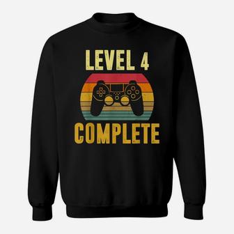 Vintage Level 4Th Complete 4 Year Wedding Anniversary Sweatshirt | Crazezy