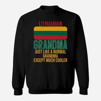 Vintage Lithuanian Grandma Lithuania Flag For Mother's Day Sweatshirt | Crazezy