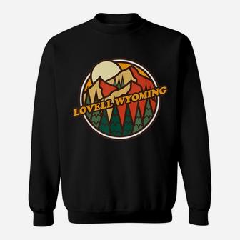 Vintage Lovell, Wyoming Mountain Hiking Souvenir Print Sweatshirt | Crazezy CA