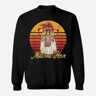 Vintage Mama Hen Chicken Gift For Mom Farm Sweatshirt | Crazezy
