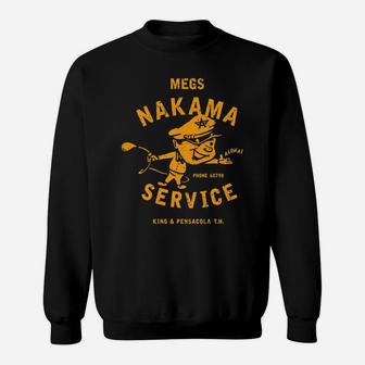 Vintage Megs Nakama Service Reversed Yellow Aloha Attendant Sweatshirt | Crazezy