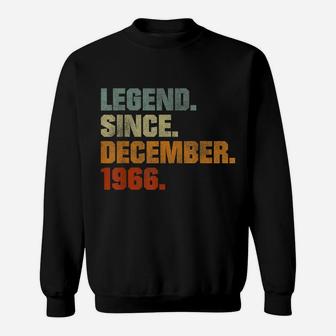 Vintage Men Women 55Th Birthday Legend Since December 1966 Sweatshirt | Crazezy
