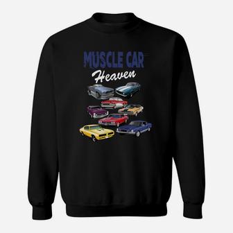 Vintage Muscle Cars Sweatshirt Classic Old Retro Hot Rod Car Sweatshirt | Crazezy