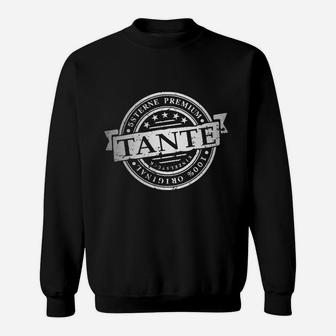 Vintage Premium Tante Sweatshirt in Schwarz, Retro Look Geschenk - Seseable