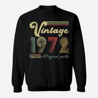 Vintage Retro 1972 50 Years Old 50Th Birthday Gift Men Women Sweatshirt | Crazezy UK