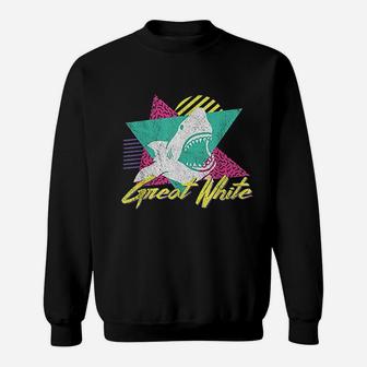 Vintage Retro Great White Shark Sweatshirt | Crazezy DE