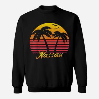 Vintage Retro Summer Vacation Bahamas Nassau Beach Sweatshirt | Crazezy DE
