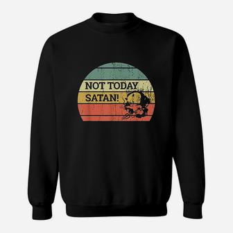 Vintage Retro Sunset Funny Not Today Sweatshirt | Crazezy DE