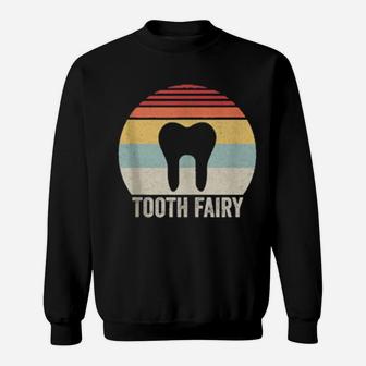 Vintage Retro Tooth Fairy Dental Dentist Sweatshirt - Monsterry