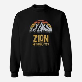 Vintage Retro Zion National Park Sweatshirt | Crazezy AU