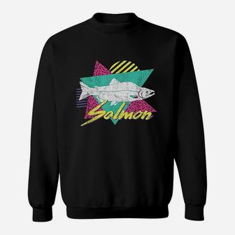 Vintage Salmon Fish Sweatshirt | Crazezy