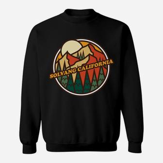 Vintage Solvang, California Mountain Hiking Souvenir Print Sweatshirt | Crazezy AU
