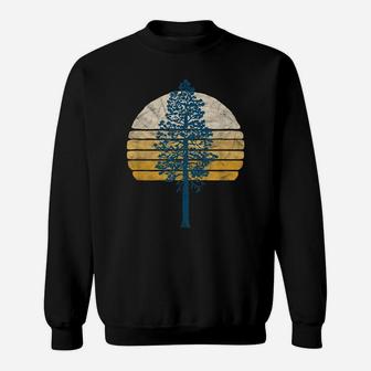 Vintage Tree & Sunset Distressed 80S Vibe Retro Sweatshirt | Crazezy DE