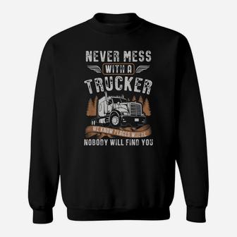 Vintage Trucker Shirt For Men Truck Driving Gift Truck Lover Sweatshirt | Crazezy