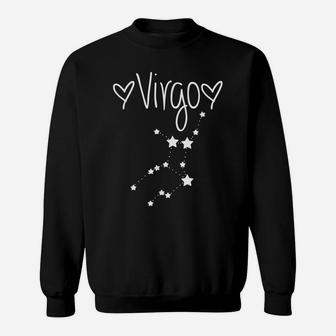 Virgo Zodiac Sign Horoscope Stars August September Birthday Sweatshirt | Crazezy