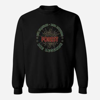 Wald-Abenteurer Retro Design Sweatshirt in Schwarz, Outdoor Liebe - Seseable