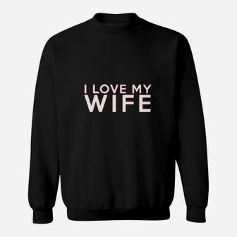 We Match I Love My Wife I Love My Husband Matching Couples Football Sweatshirt - Thegiftio UK