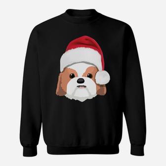 We Shih-Tzu A Merry Christmas Sweatshirt Sweatshirt | Crazezy