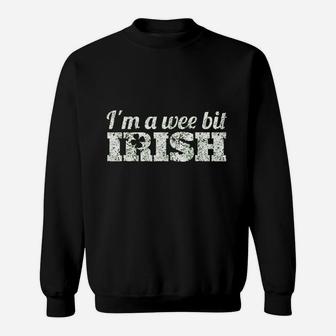 Wee Bit Irish Funny Irish Heritage St Paddys Sweatshirt - Thegiftio