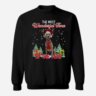 Weimaraner The Most Wonderful Time Of The Year Sweatshirt - Monsterry CA