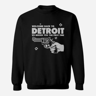 Welcome Back To Detroit T-shirt Sweatshirt - Thegiftio UK