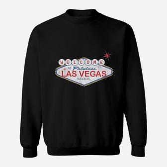 Welcome To Las Vegas Souvenir Sign Vacation Sweatshirt - Thegiftio UK
