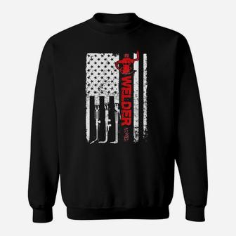 Welder American Flag Usa Patriotic Welder Shirt Sweatshirt - Thegiftio UK