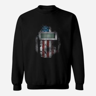 Welder American Welding Hood Gift For Welder Dads Sweatshirt | Crazezy